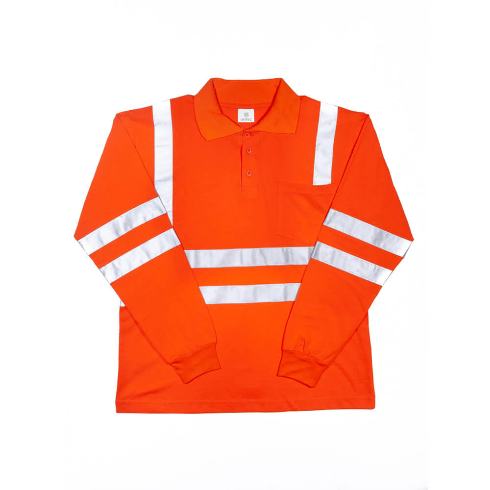 POLO JERSEY NARANJA M/L CINTAS Ufitec